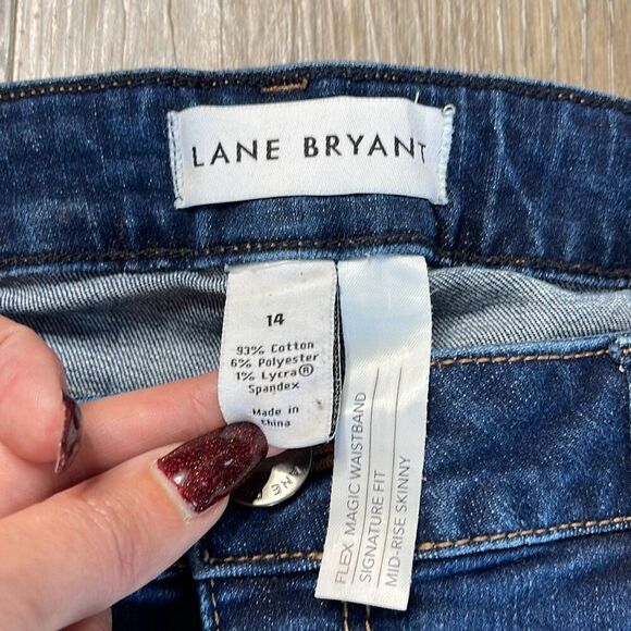 Lane Bryant mid rise skinny jeans signature fit size 14 bundle - Picture 4 of 12